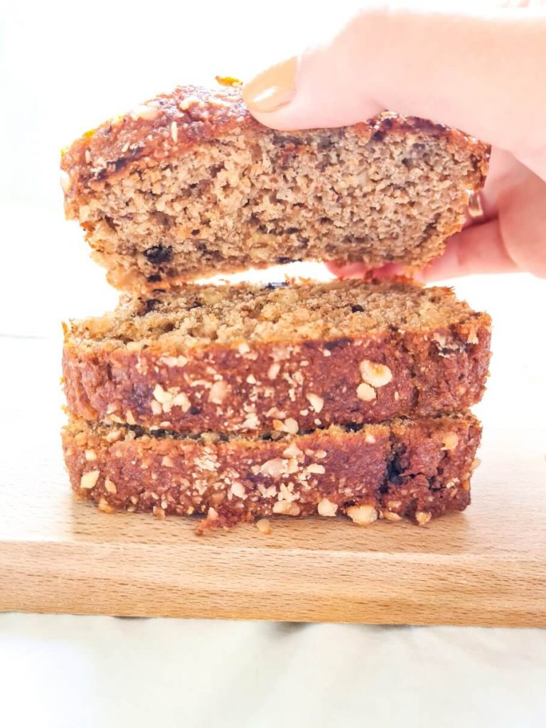 cake banane noisette