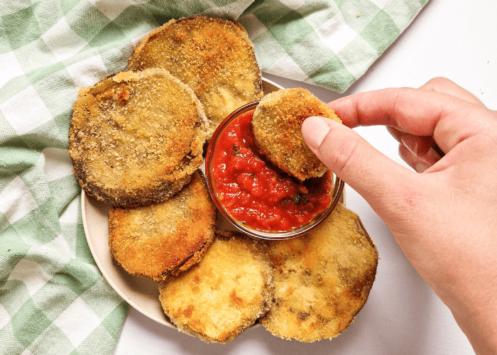 Aubergines panées
