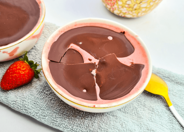 Glace à la fraise maison