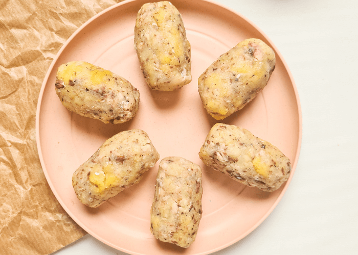 Croquettes de pommes de terre et sarindes pour bébé