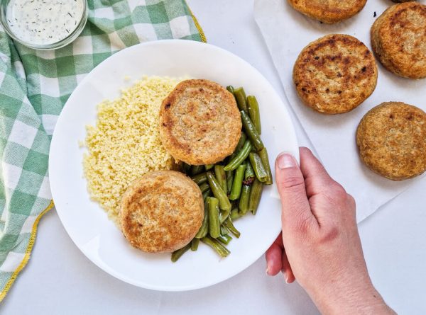 Burger de pois-chiches pour enfants
