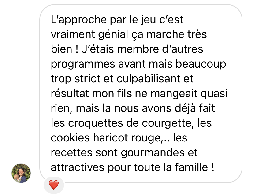 Abonnement solutions néophobie alimentaire - retour