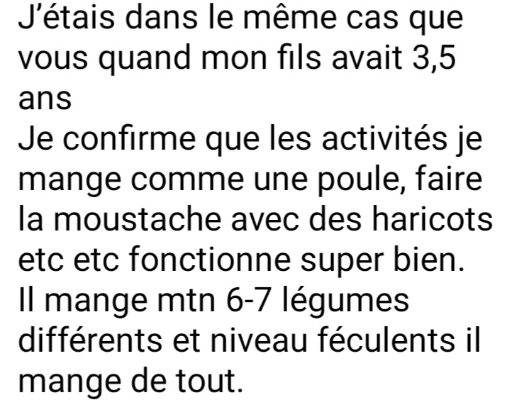 Abonnement solutions néophobie alimentaire - retour