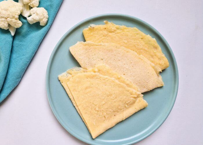 Crêpes de chou-fleur pour enfants